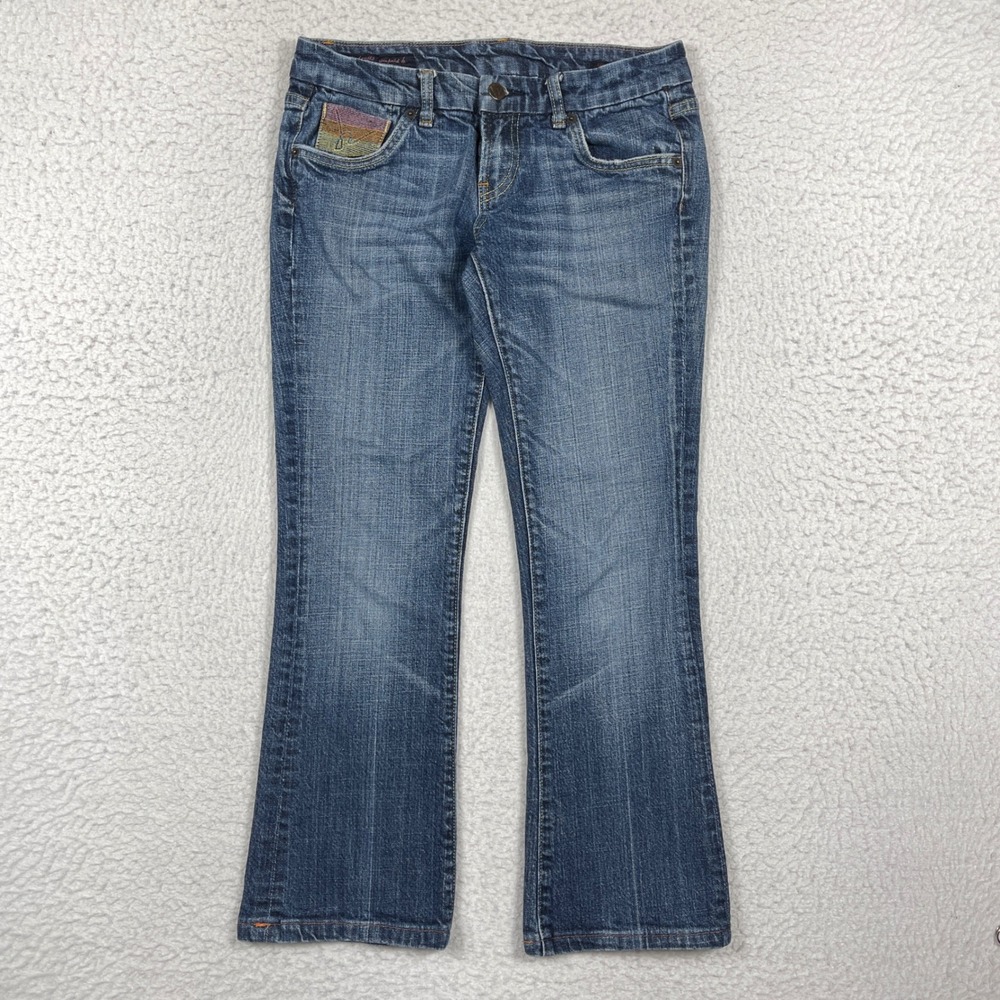 Citizens of Humanity Jeans Womens 26 Blue Linda Bootcut Embroidered Y2K Boho